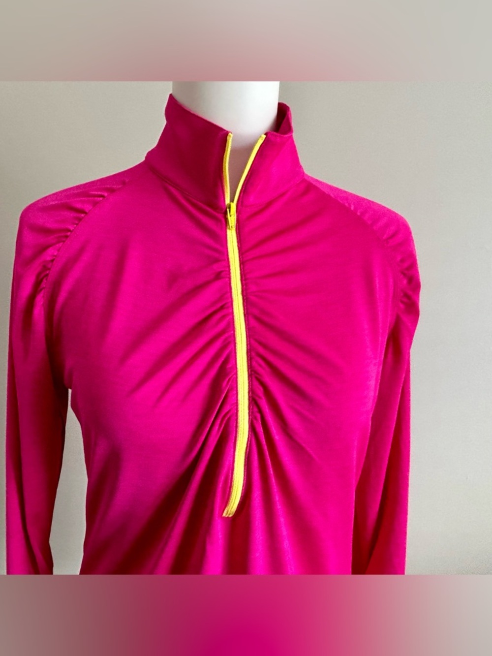 NWOT- Lija Sport Half-Zip Top.  Made in Canada. - Picture 3 of 10